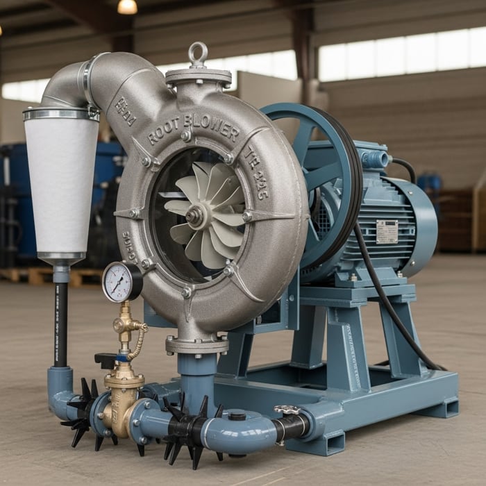 root blower aerator kolam ikan nila bioflok