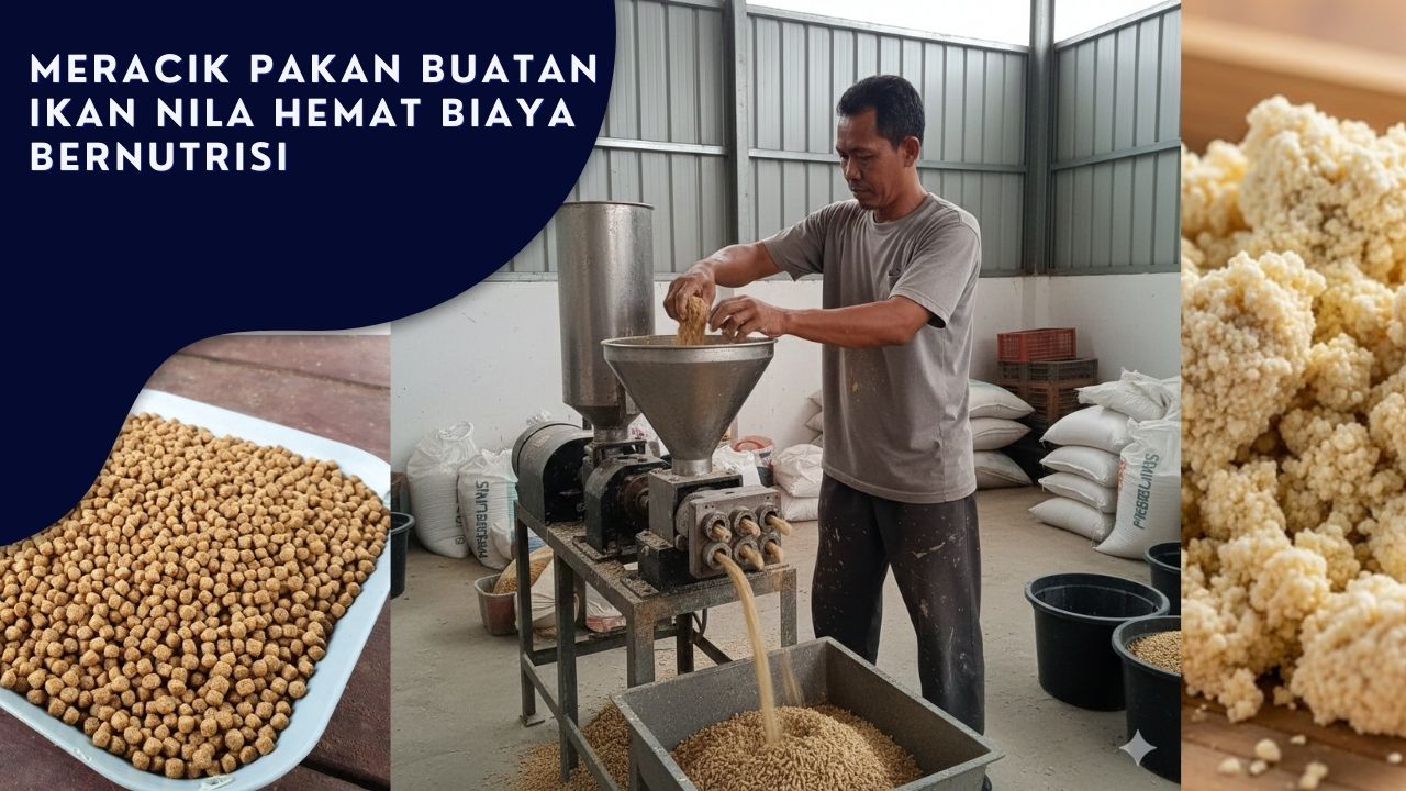 Meracik Pakan Buatan Ikan Nila Hemat Biaya Bernutrisi