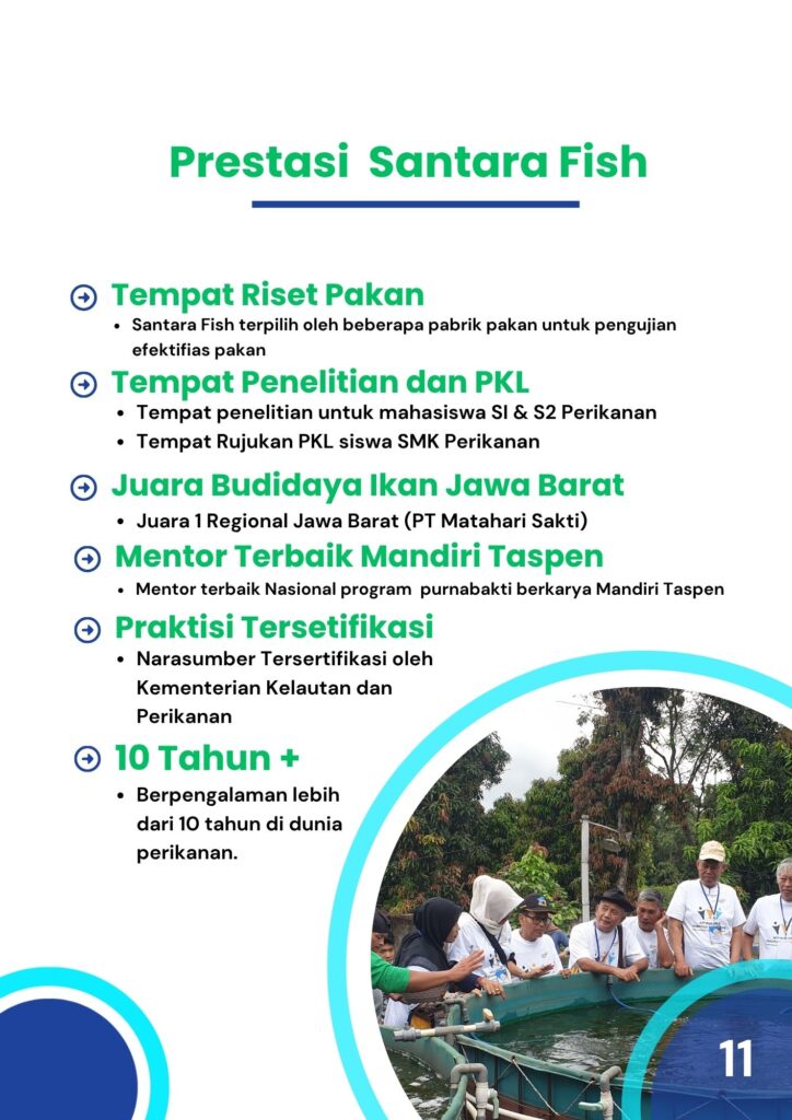 Prestasi dan Pencapaian Santara Fish web